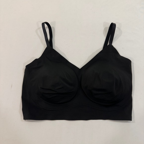 True & Co. Other - True & Co True Body Lift V-Neck Bralette Women S Full Cup Black Wireless